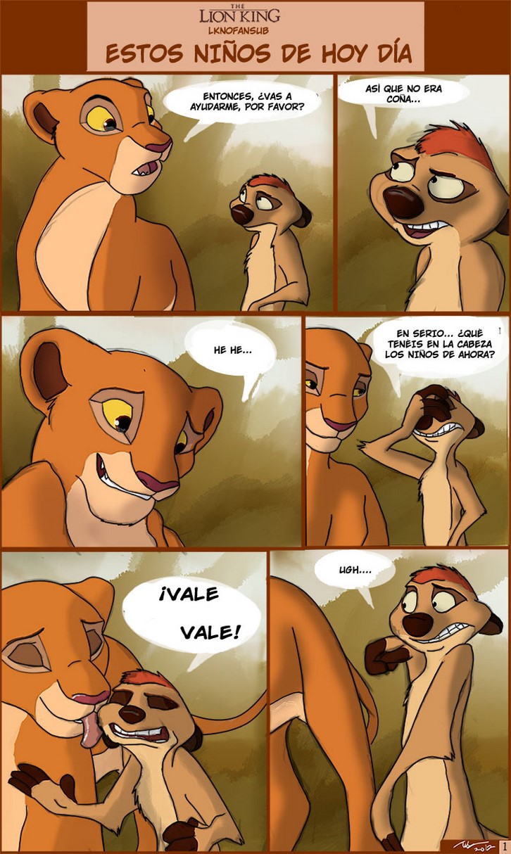Disney XXX con el Rey León y Timón