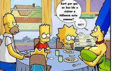 Comic de incesto con Bart Simpson