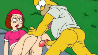Homer Simpson follando con Meg Griffin XXX