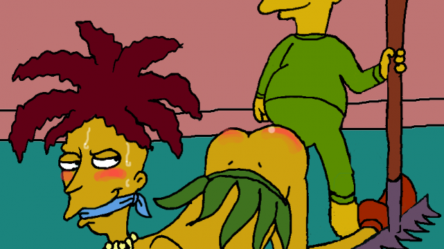 Bob Patiño sumiso haciendo sexo gay con Bart Simpson