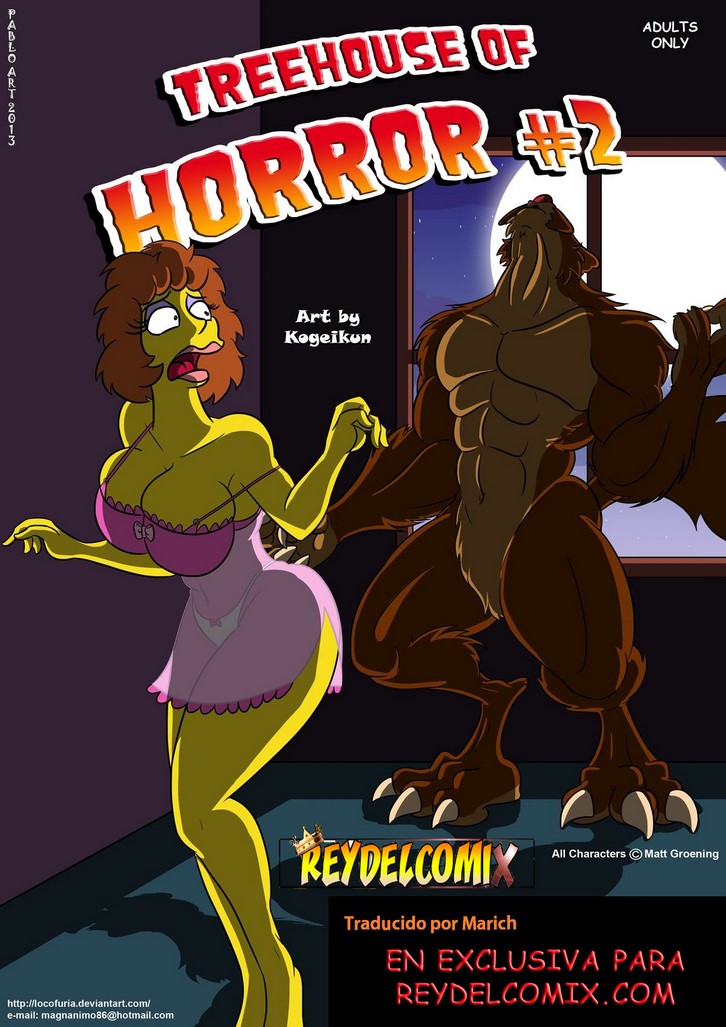 Zoofilia porno en los Simpson con Treehouse of Horror - Comics XXX