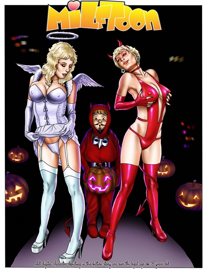 Fiesta de disfraces porno de Milftoon