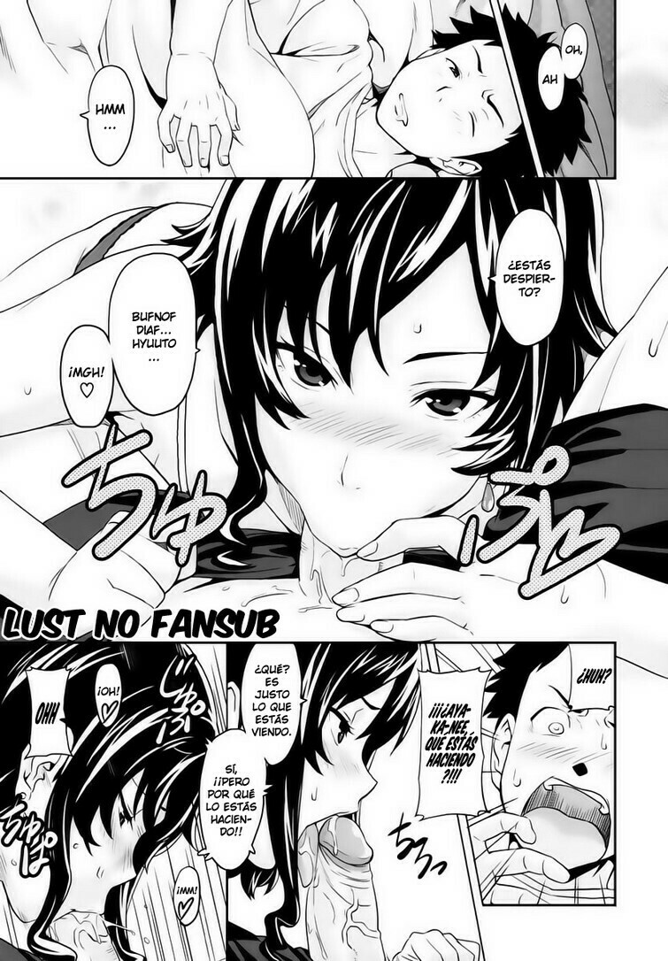 Doujinshi cómic de incesto en un harem hentai