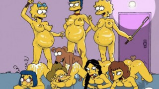 Ayudante Santa Huesos en los Simpson XXX zoofilia