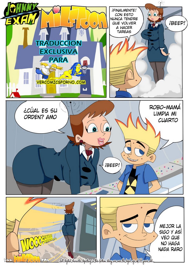 Johnny con su madre incesto de Milftoon