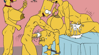 Orgía de incesto con Lisa Simpson XXX