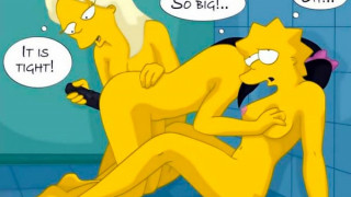 Simpson porno con Greta, Jessica Alegría y Lisa Simpson