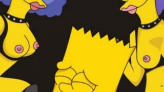 Bart simpson follando con sus tias