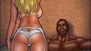 Cómic Porno: Las lecciones de su vecino dotado