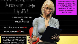 Cómic Porno 3D: Madre follando en el salón de clase